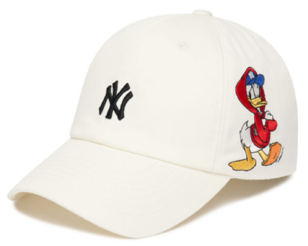 Mũ MLB x Disney Donald Duck Unstructured Ballcap NY 3ACPD011N-50IVS