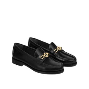 Alternative view of Giày Louis Vuitton Chess Flat Loafers 'Black' 1AA1X4