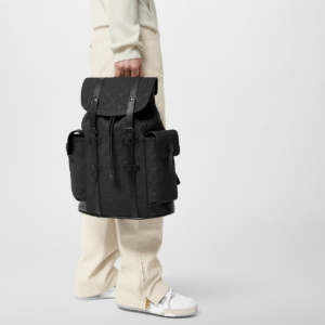 Balo Louis Vuitton Christopher MM Backpack 'Black' M55699