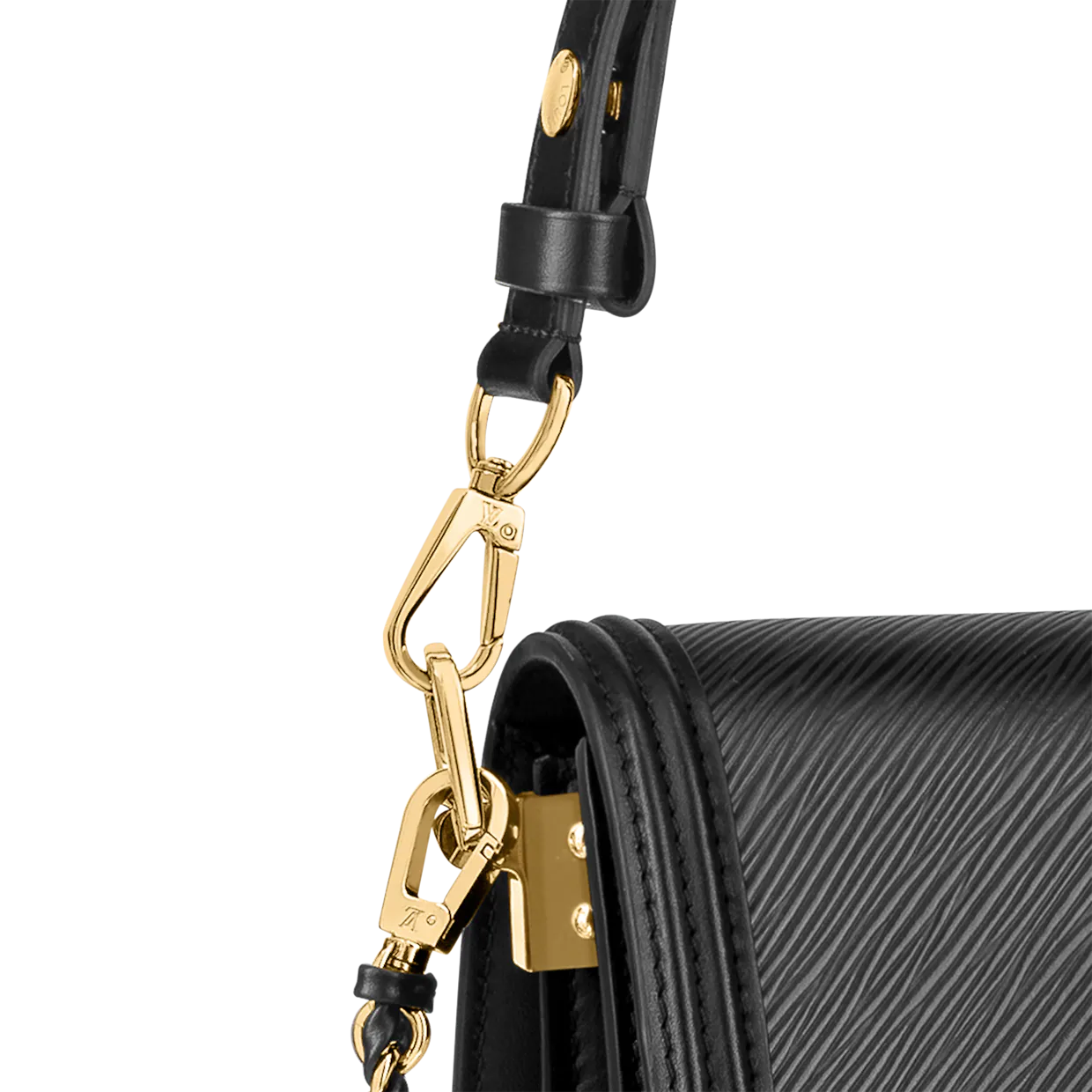 M55821 Louis Vuitton 2020 Dauphine Lugano MM-Black