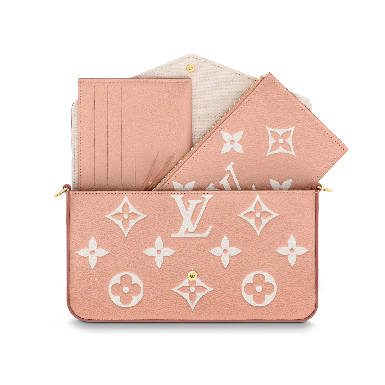 Louis Vuitton Pink Pochette Felice Vermut Shoulder Bag