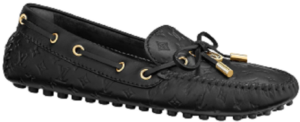 Giày Louis Vuitton Gloria Flat Loafers 'Black' 1A658D