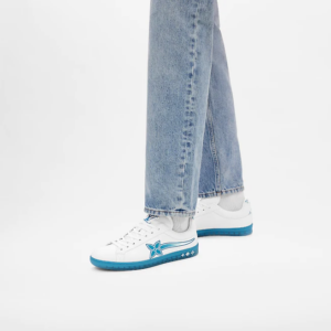 Giay Louis Vuitton Luxembourg Samothrace Trainer "Blue" 1A9FZ5