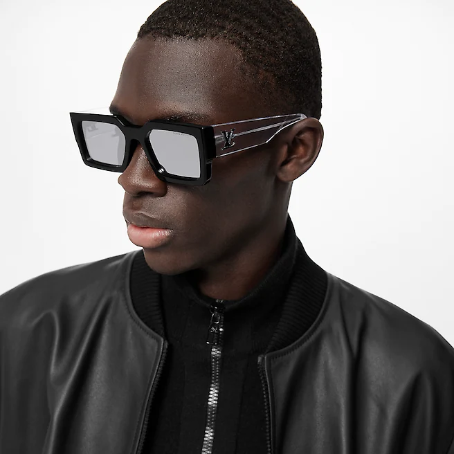Louis Vuitton LV Clash Square Sunglasses, Black, W