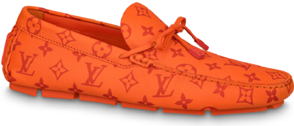 Giày Louis Vuitton Driver Moccasins 'Orange' 1AAF58