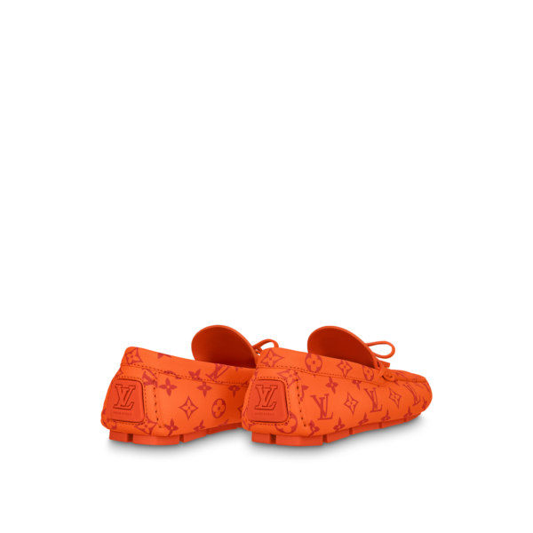 Giày Louis Vuitton Driver Moccasins 'Orange' 1AAF58 - Hình ảnh 2