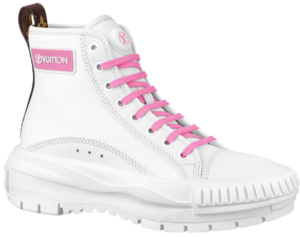 Giày Louis Vuitton Squad Trainers 'White Pink' 1A93ZZ