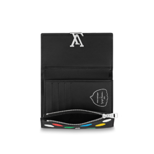 Vi Louis Vuitton x YK Capucines Compact Wallet 'Black Leather' M81963