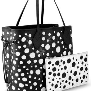 Tui Louis Vuitton x Yk Neverfull Mm Tote Bag 'Black White Dots' M46390