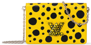 Tui Louis Vuitton x YK Twist Belt Chain Wallet 'Yellow Black' M81987