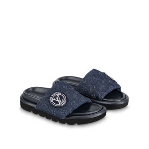 Alternative view of Dép Louis Vuitton Pool Pillow Flat Comfort Mules 'Blue' 1AABLU