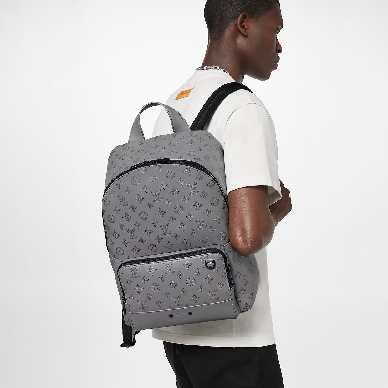 Auth Louis Vuitton Aerogram New Backpack M59325 Men's Gray
