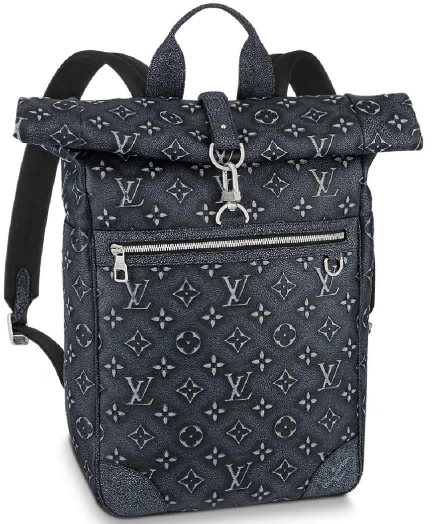 Balo Louis Vuitton Roll Top Backpack 'Charcoal' M21359 - Authentic-Shoes