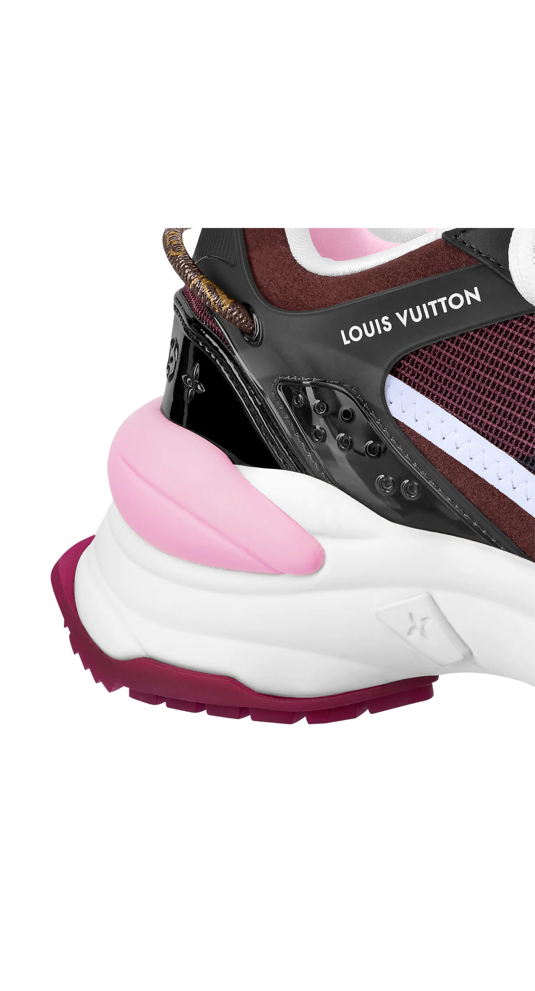 Giày Louis Vuitton Run 55 Trainers 'Red Black' 1A9H5B