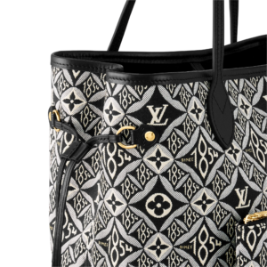 Louis Vuitton Amplant Bicolor Neverfull Mm M46103 Pouch Black White Tote Bag   eBay