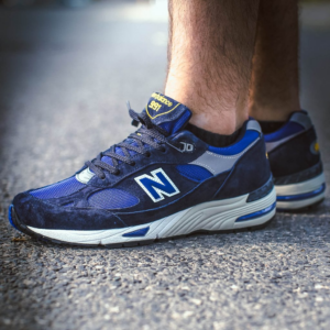 Alternative view of Giày New Balance 991 Made in England 'Navy Blue' M991SLE
