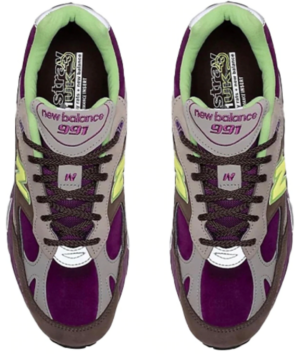 Alternative view of Giày New Balance "Purple Green" x Sneaktorious Stray Rats M991SRG
