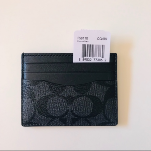 Alternative view of Ví Coach Slim ID Card Case In Signature Canvas Black 805D5BKK2U