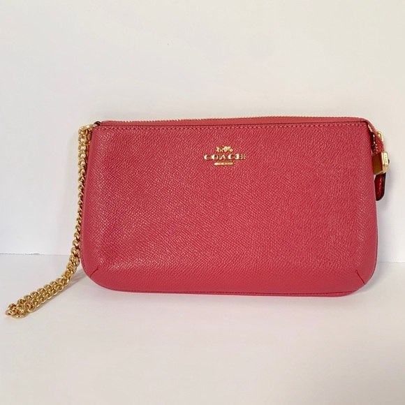 Coach 73044 Large Wristlet IN Electric Pink