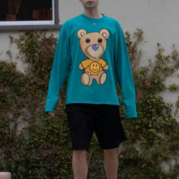 Áo Drew House Teddy Theodore LS Tee Teal