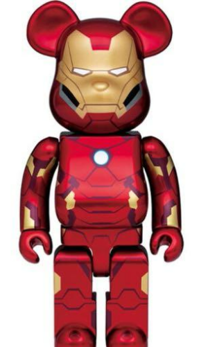 Mô Hình Bearbrick x Ironman Happy Lottery (2021 Version)