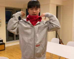 Ao Supreme Double Hood Facemask Zip Up Hooded 'Heather Grey'