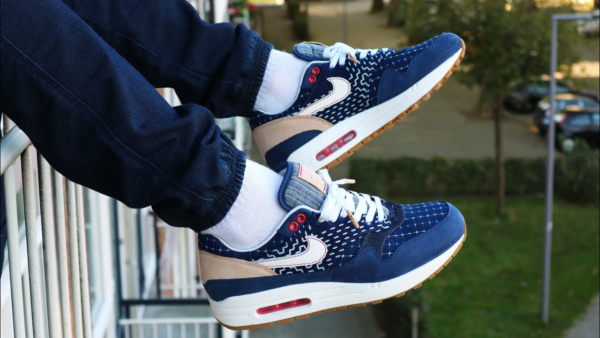 Giày Nike x Denham Air Max 1 'Blue Void' CW7603-400 - Hình ảnh 4