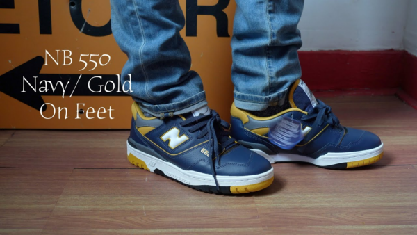 Giày New Balance 550 'Navy Yellow' BB550MA1 - Hình ảnh 2