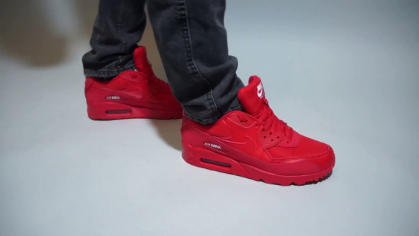 Giày Nike Air Max 90 Leather GS 'University Red' 833412-606 - Hình ảnh 5