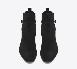 Alternative view of Giày Saint Laurent Wyatt Jodhpur Boots In Suede 'Black' 498372BT3001000