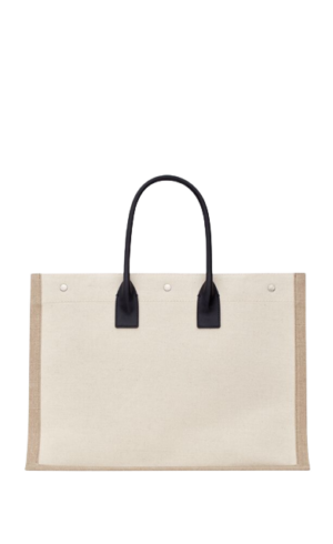 Alternative view of Túi Saint Laurent Rive Gauche 'Lin Blanc' 509415FAABR9054