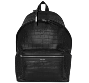 Túi Saint Laurent City Backpack Crocodile 'Black' 534967DZE2F1000