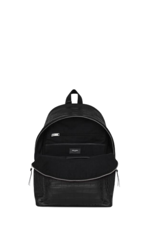 Alternative view of Túi Saint Laurent City Backpack Crocodile 'Black' 534967DZE2F1000