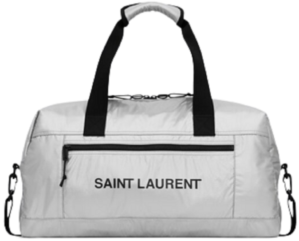 Túi Saint Laurent Nuxx Duffle 'Platine Et Noir' 581374FAAD88163