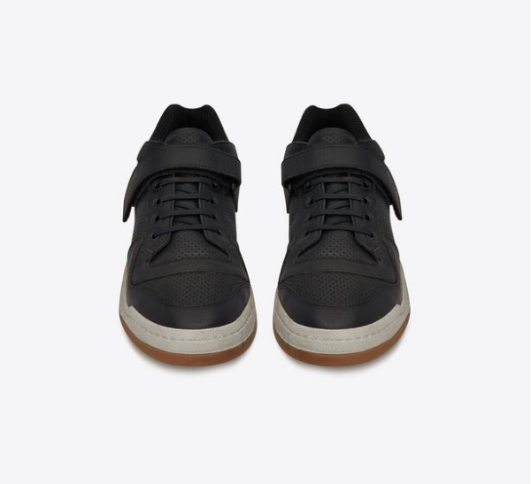 Giày Saint Laurent Sl24 Sneakers In Used Look Leather 'Black' - Hình ảnh 4