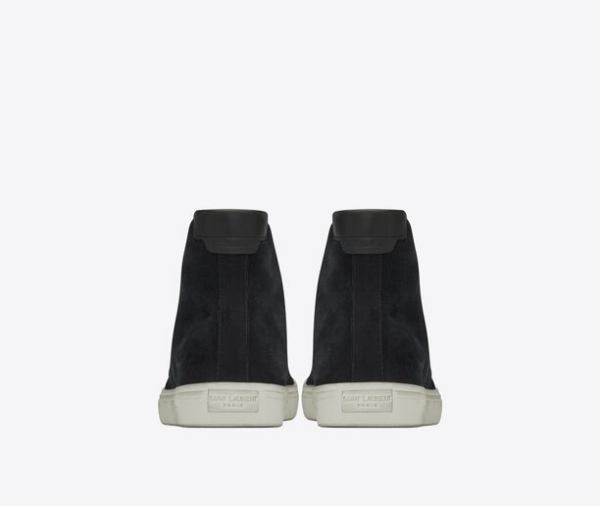 Giày Saint Laurent Malibu Mid Top Sneaker Black - Hình ảnh 3