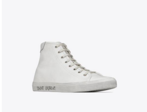 Alternative view of Giày Saint Laurent Malibu Mid Top Sneaker Optic White 606075-GUZ20-9030