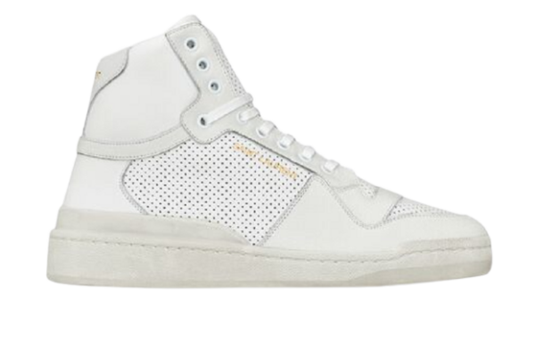 Giày Saint Laurent SL24 Mid Top Sneaker Optic White