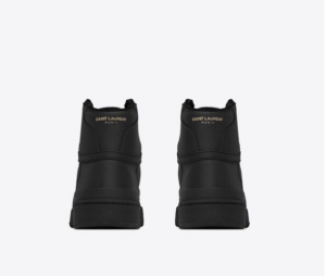 Alternative view of Giày Saint Laurent SL24 Mid Top Sneaker Black 610618-04LB1-1000