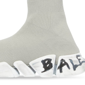 Alternative view of Giày Balenciaga Speed 2.0 Graffiti Trainers 'Grey' 617239W2DD41991