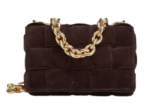 Túi Bottega Veneta Padded Intreccio Suede Cross-body Bag 631421V04N02132