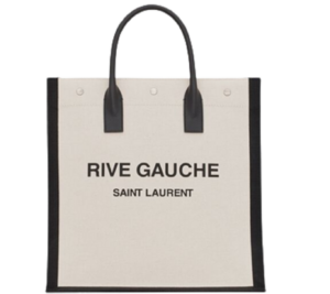 Túi Saint Laurent Rive Tote 'Lin Blanc' 632539FAABR9083
