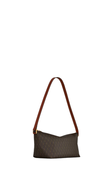 Shop Saint Laurent LE MONOGRAMME CŒUR BAG IN CANVAS AND SMOOTH LEATHER  (6752602UY2W2166) by NewLips