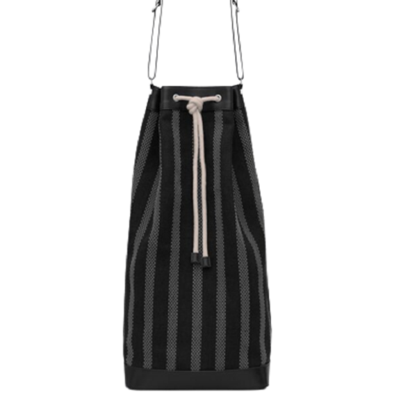 Túi Saint Laurent Long Basket 'Noir Et Gris' 668581FAAC01037