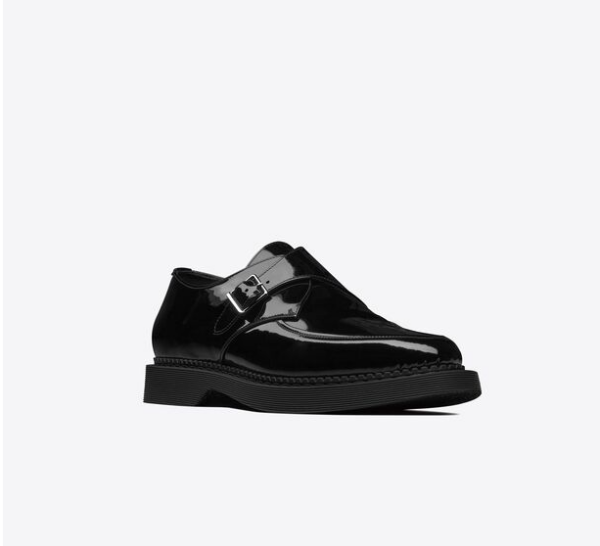 Giày Saint Laurent Teddy Monkstraps In Patent Leather 'Black' - Hình ảnh 2