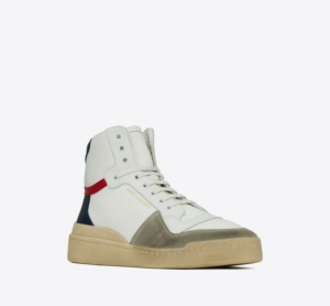Alternative view of Giày Saint Laurent SL24 Mid Top Sneaker Brown White 669430-12N60-9098
