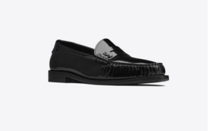 Alternative view of Giày Saint Laurent Le Loafer Monogram Penny Slippers 'Black'