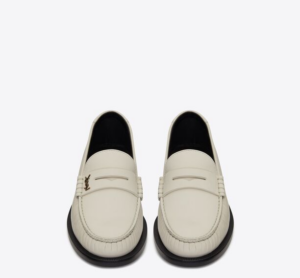Giay Saint Laurent Le Loafer 'White' 67023218RTT1906