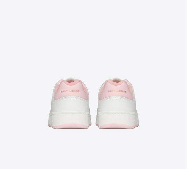 Giày Saint Laurent SL 61 Low Top In Grained Leather 'White Baby Pink' - Hình ảnh 2