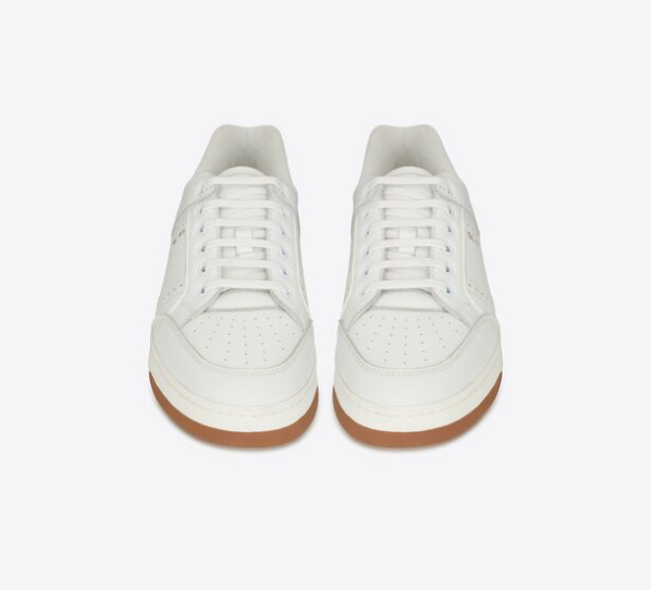 Giày Saint Laurent SL 61 Low Top In Grained Leather 'White' - Hình ảnh 3